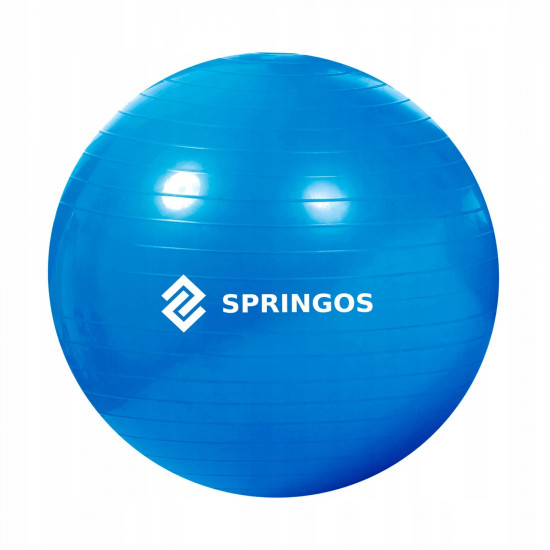 Купити Фітбол  Springos 85 cm Anti-Burst FB0009 Blue у Києві - фото №1